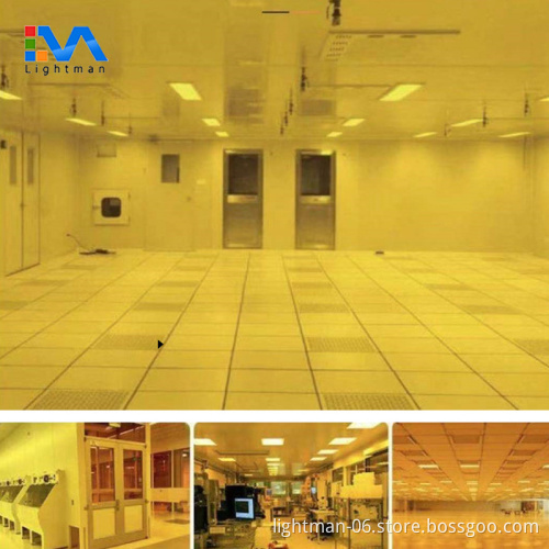 32W 60x60 Anti-UV Yellow Cleanroom LED Panel Light